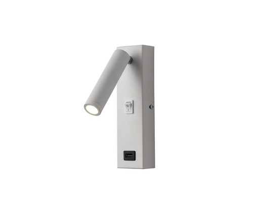 קיר לבן LED 3W USB