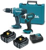 סט מברגה DDF453 + אימפקט DTD152 כולל מטען וסוללות 5AH מבית Makita מקיטה