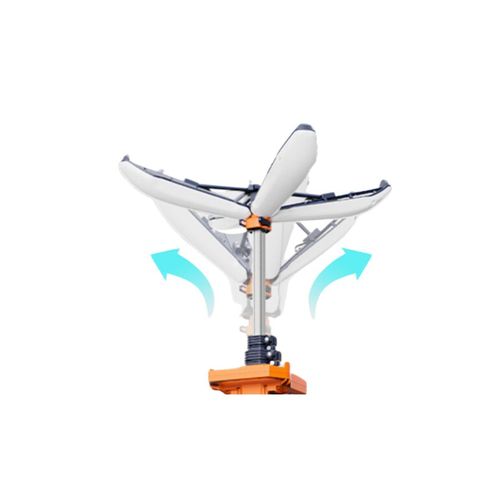 עמוד תאורה נייד PL-200 - מגדל תאורה היקפי עם עיצוב עלי כותרת 