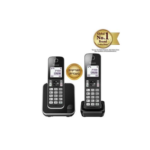 טלפון אלחוטי + שלוחה נוספת פנסוניק PANASONIC KXTGD312
