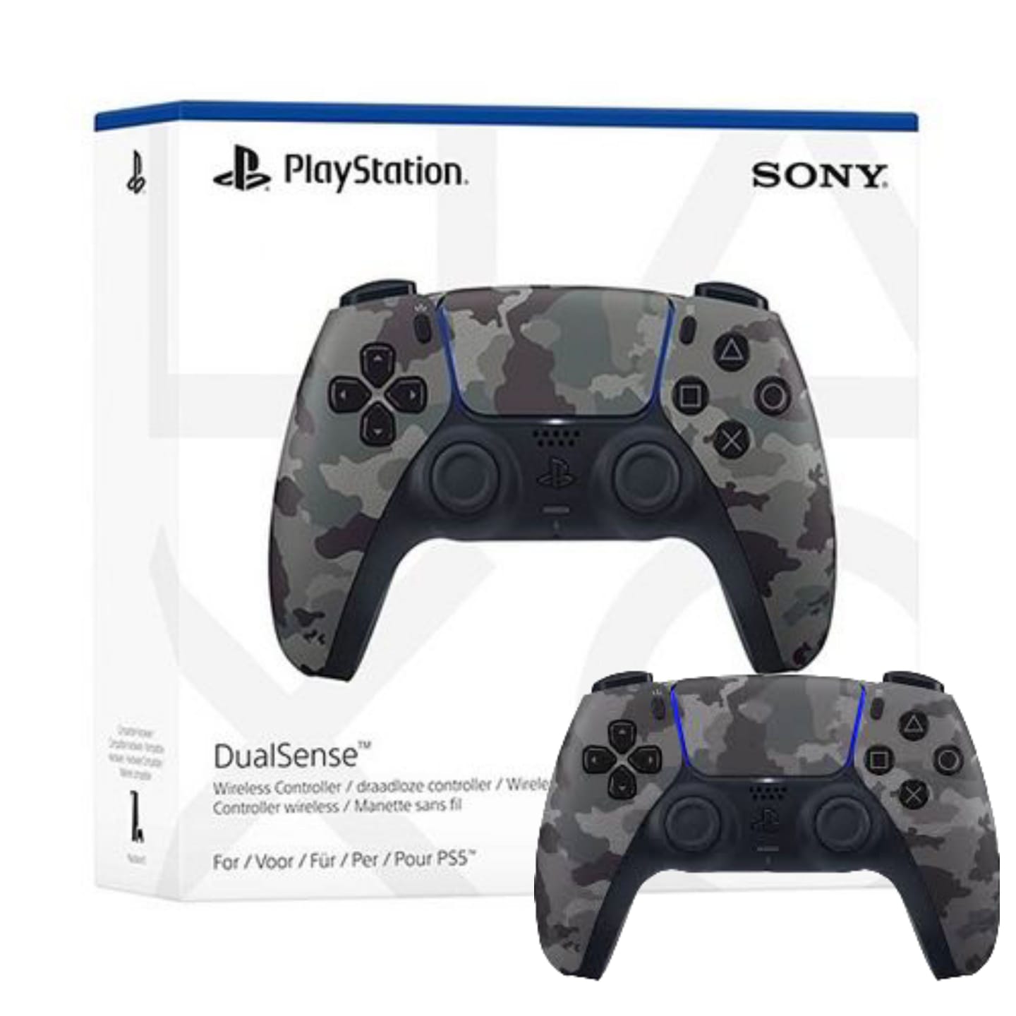 PS5 WIRELESS CONTROLLER DUALSENSE - GRAY CAMO