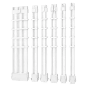 סט מאריך לכבל מתח- Antec PSU Sleeved Ext Cable Kit-White
