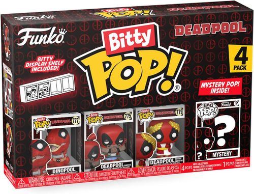 ביטי פופ! - מארז 3 דמויות + דמות בהפתעה Bitty POP! Deadpool - דדפול בריסטה