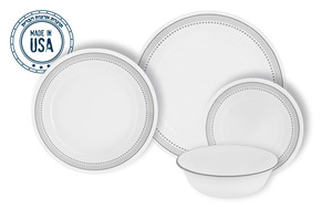מערכת קורנינג 18 חלקים CORELLE® - Mystic Gray