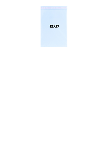 25 יחידות שקיות צלופן עם פס דבק לאריזה מידות 17*12