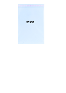 25 יחידות שקיות צלופן עם פס דבק לאריזה מידות 35*25