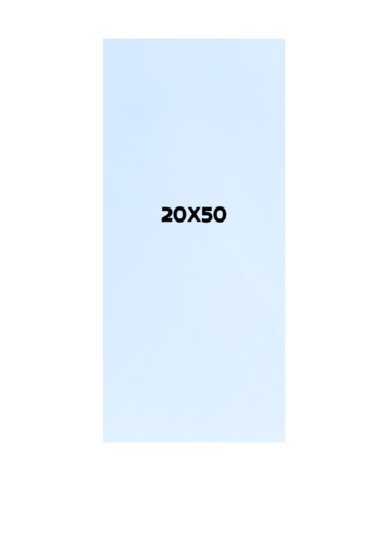 25 יחידות שקיות צלופן עם פס דבק לאריזה מידות 50*20