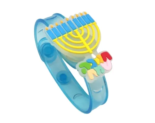 צמיד חנוכה עם אורות - 12 יח'