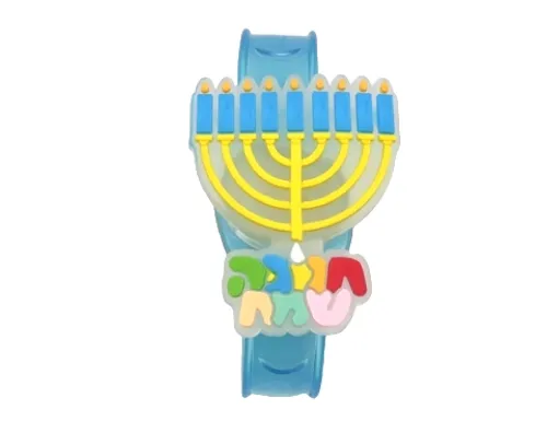 צמיד חנוכה עם אורות - 12 יח'