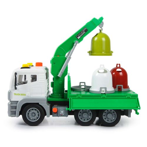 משאית הובלת פחי מיחזור   אורות וצלילים 1:12 - CITY SERVICE