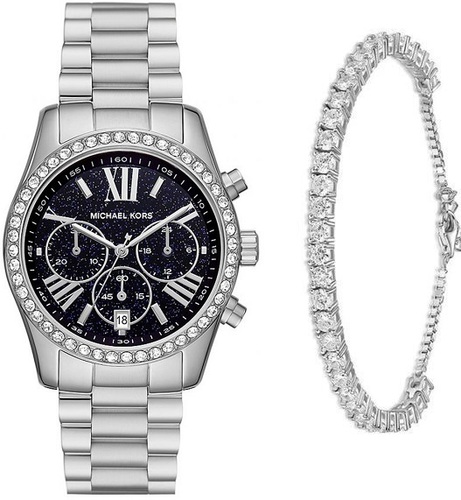 Michael Kors סט שעון מייקל קורס רקע נצנצים MK7277 צמיד מתנה