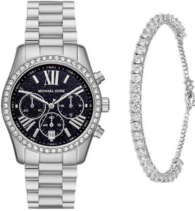 Michael Kors סט שעון מייקל קורס רקע נצנצים MK7277 צמיד מתנה