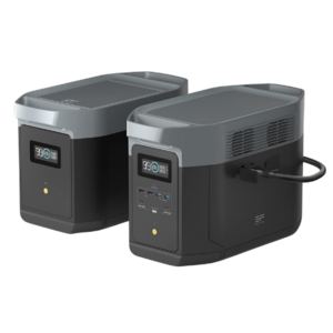 קיט תחנת כח ניידת ECOFLOW DELTA2MAX + תא הרחבה