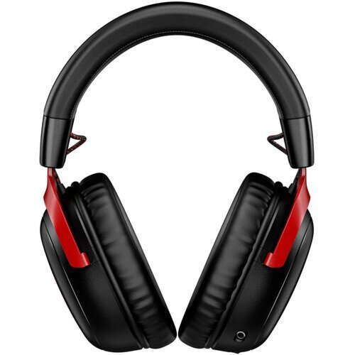אוזניות אלחוטיות גיימינג עם מיקרופון HyperX Cloud III WIRELESS בצבע אדום שחור