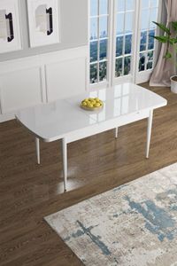 שולחן פינת אוכל מעוצב נפתח פורמייקה דגם אלסקה NEW