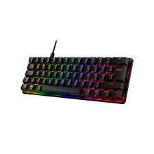 HyperX Alloy MKW100 – מקלדת גיימינג מכנית, תאורת RGB דינמית, זיכרון מובנה לשמירת פרופילי תאורה, מתגים מכניים עמידים לאבק, מסגרת אלומיניום מוברשת, משענת יד ניתנת להסרה