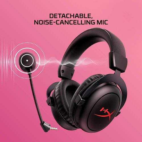 אוזניות גיימינג אלחוטיות HyperX Cloud II Core - צבע שחור/אדום 