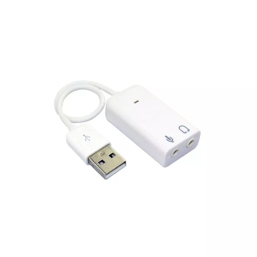 כרטיס קול עם מיקרופון Gold Touch E-SOUND-7.1 USB2 Virtual 7.1CH Sound Card 