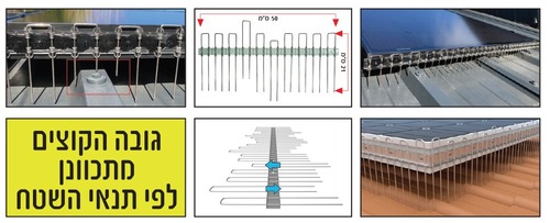 4 יח' דוקרן H להגנה על לוחות סולאריים מפני יונים