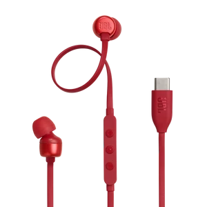 אוזניות IN EAR JBL TUNE 310C - TYPE C אדום
