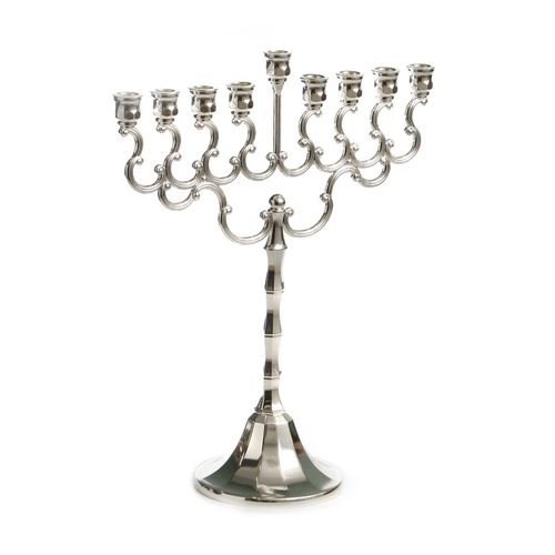 חנוכיית ילדים ציפוי כסף - 21 ס"מ