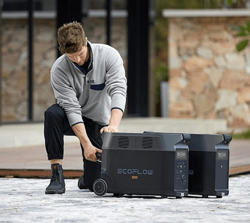 קיט תחנת כח ניידת ECOFLOW DELTA3600PRO + סט 2 תאי הרחבה