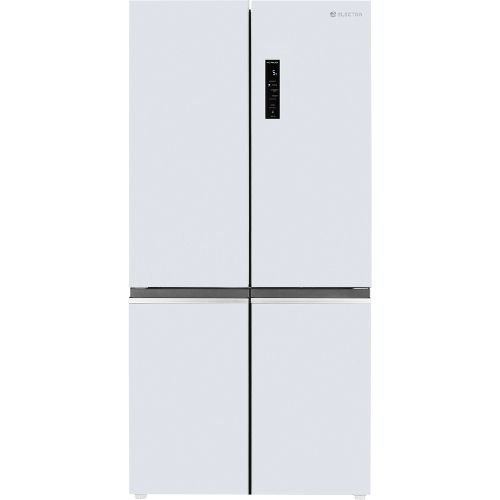 מקרר 4 דלתות מקפיא תחתון 600 ליטר נטו Electra EL685GW עם מפסק שבת - גימור זכוכית לבנה אחריות ע"י היבואן הרשמי אלקטרה