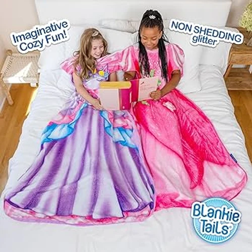 שמיכת בת הים Blankie Tails - נסיכה חד קרן