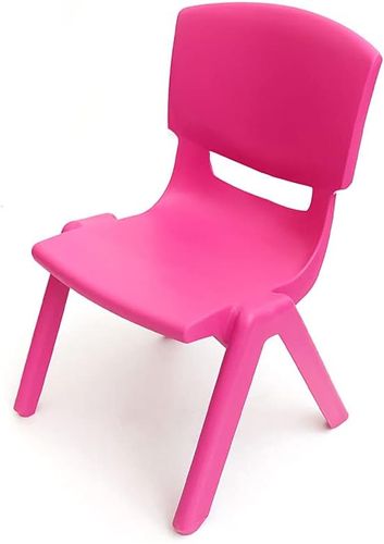 כיסא גן לילדים מפלסטיק מחוזק ניתן לערום בצבע ורוד כהה
