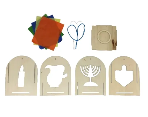 ערכת יצירה - עששית עץ לחנוכה