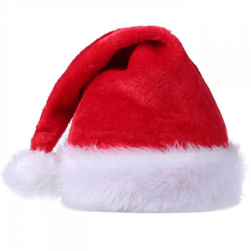 כובע סנטה קלאוס בוגרים SYW0101 CHRISTMAS HAT  באריזה 4 יחידות
