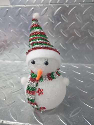 בובת איש שלג  מואר SYW0138 SNOWMAN WITH LIGHT - באריזה 4 יח'