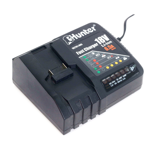 מטען מהיר לסוללות ליתיום 6.5AH HUNTER 18V