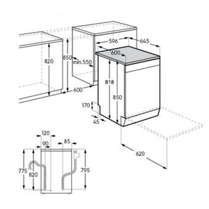 מדיח כלים ‏רחב Electrolux ESM48312SX אלקטרולוקס