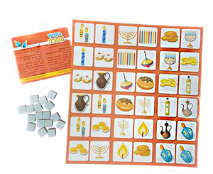 20 משחק דומינו סמלי חנוכה+קוביות