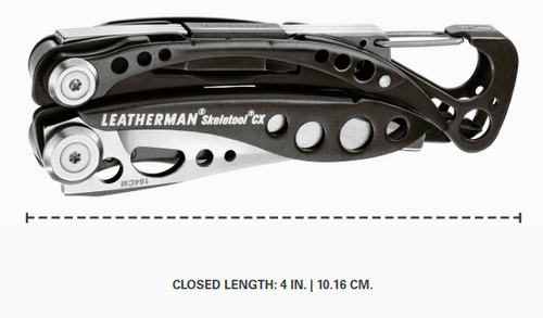 לדרמן Skeletool® CX שחור/כסוף - Leatherman