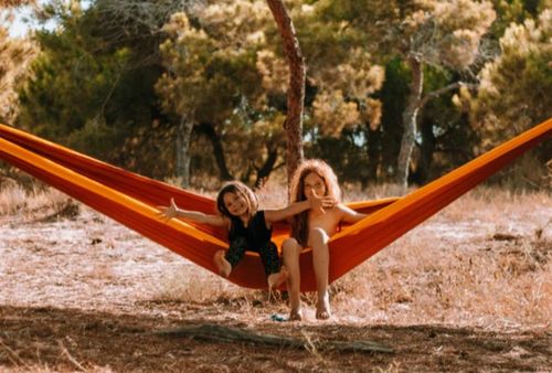 ערסל זוגי Original MoonHammock Orange/Dark Grey
