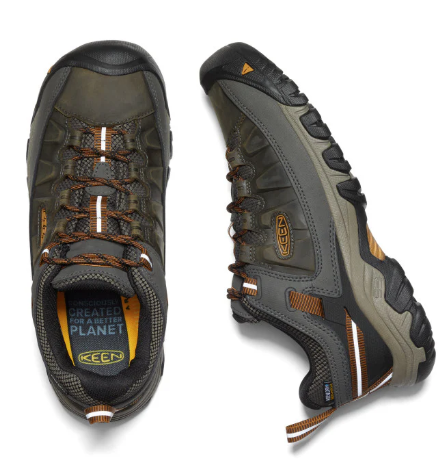 נעלי טיולים נמוכות אטומות למים KM Targhee lll אפור/חום - KEEN