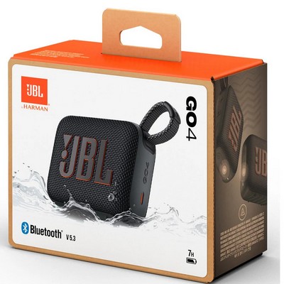 רמקול מיני אלחוטי שחור JBL GO4 יבואן רישמי