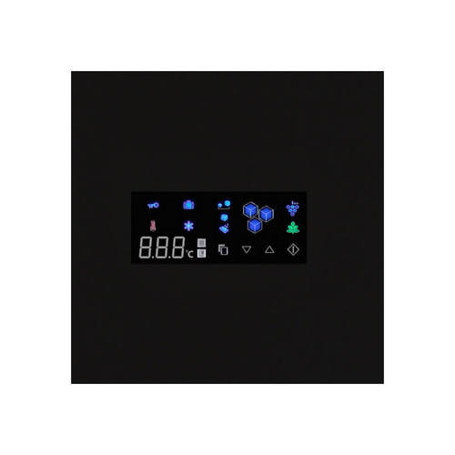 מקרר 4 דלתות 610 ליטר דגם SJR8911 SHARP בצבע זכוכית שחורה