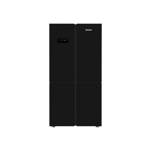 מקרר 4 דלתות 572 ליטר דגם KQD1622GB BLOMBERG כולל משמרת השבת בצבע זכוכית שחורה