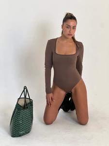 בגד גוף מונקו - חום 