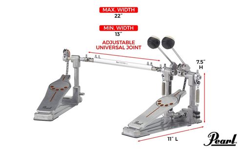 זוית נוספת Pearl P-932 Double Bass Drum Pedal