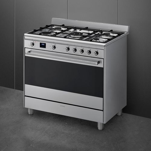 ‏תנור משולב כיריים Smeg SSA91MAX2