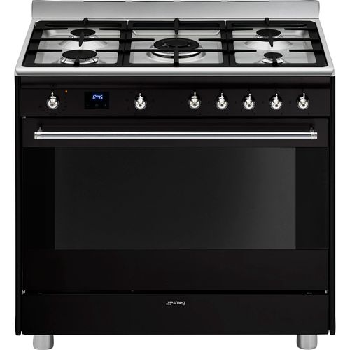 ‏תנור משולב כיריים Smeg SSA91MABL2