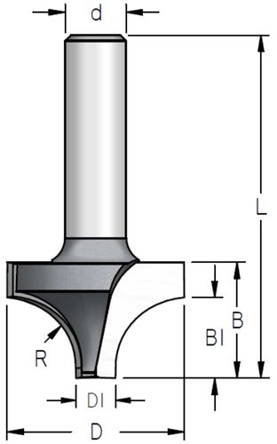 כרסום לחריצים עמוקים קנה 1/4 WPW RV