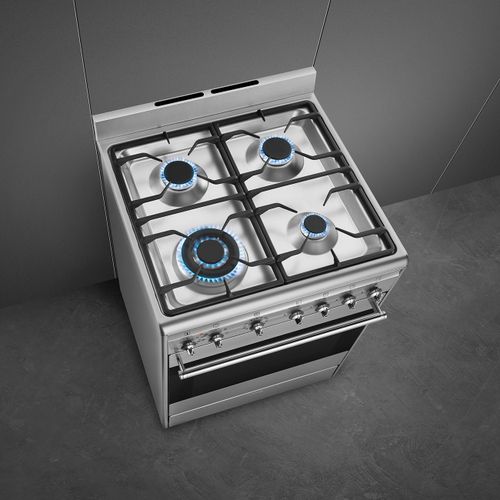 ‏תנור משולב כיריים Smeg SSA60MX2