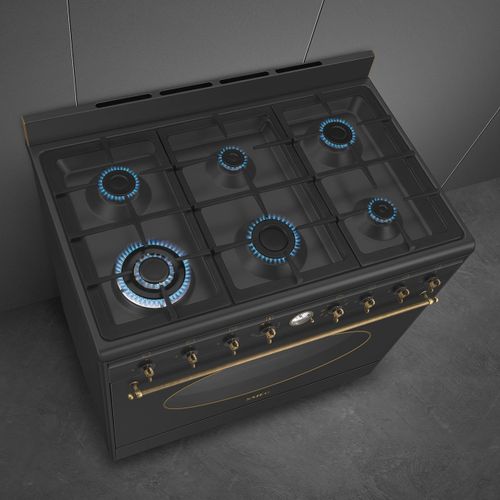 ‏תנור משולב כיריים Smeg CO96GMA9