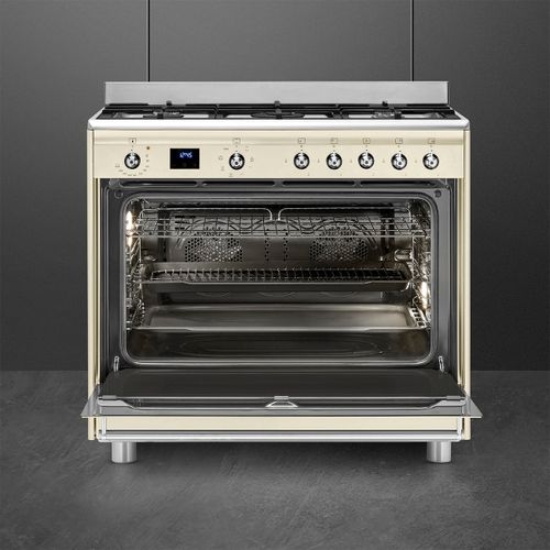 ‏תנור משולב כיריים Smeg SSA91MAP2