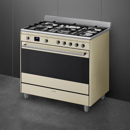 ‏תנור משולב כיריים Smeg SSA91MAP2